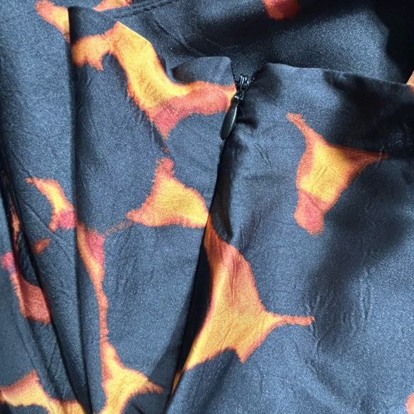 FUTURE COLLECTIVE women’s drop waist midi flames goth biker skirt size Large NWT - Picture 9 of 12